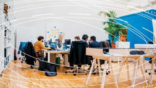 people collaborating at a table