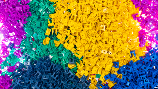 assorted recycled plastics